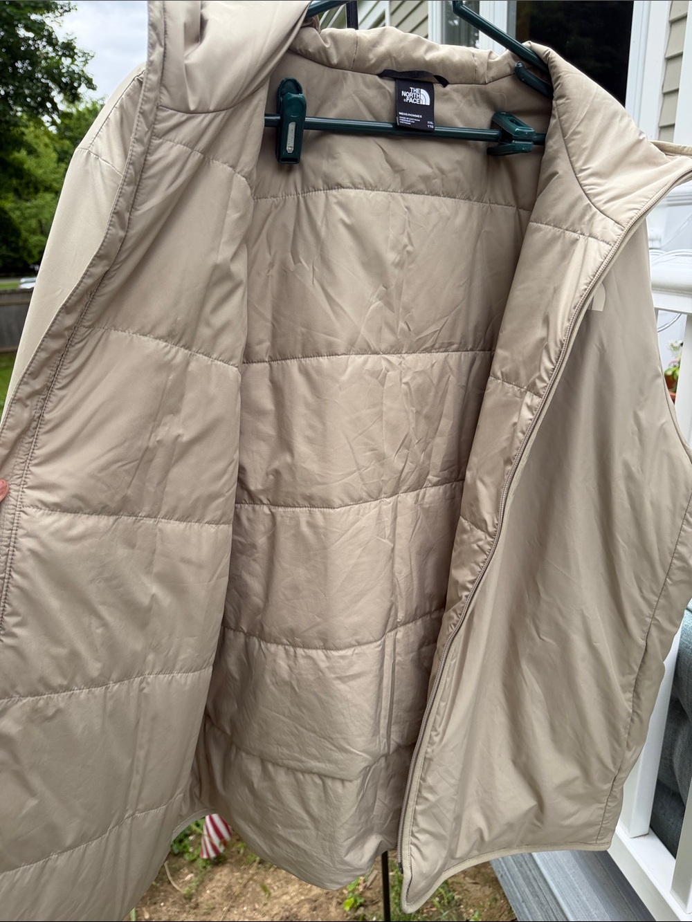 The North Face Men's Taupe Hooded Puffer Jacket - Picture 4 of 5